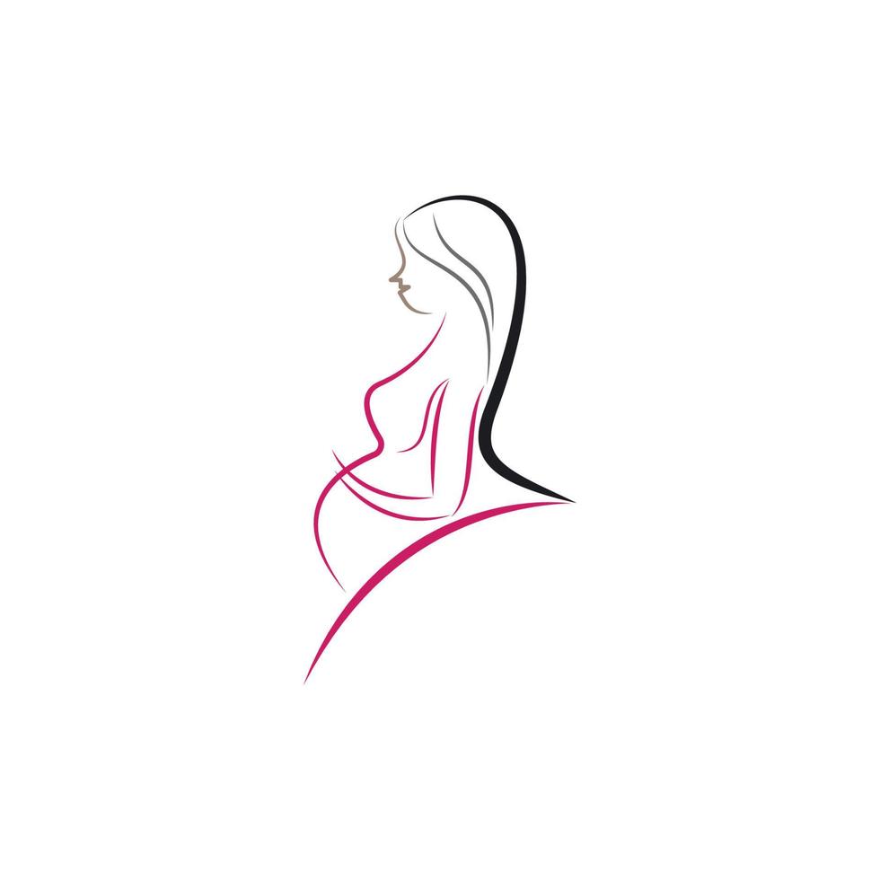 skönhet gravid kvinnor vektor