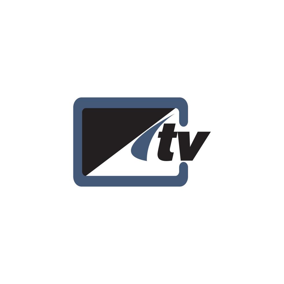 TV-Logo-Design vektor