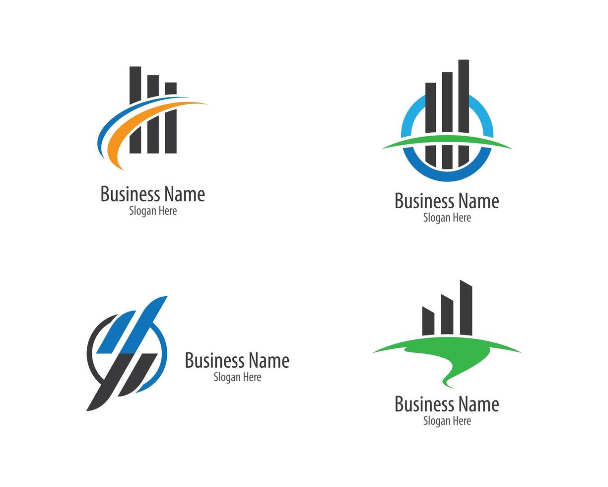 Business Finance Logo gesetzt vektor
