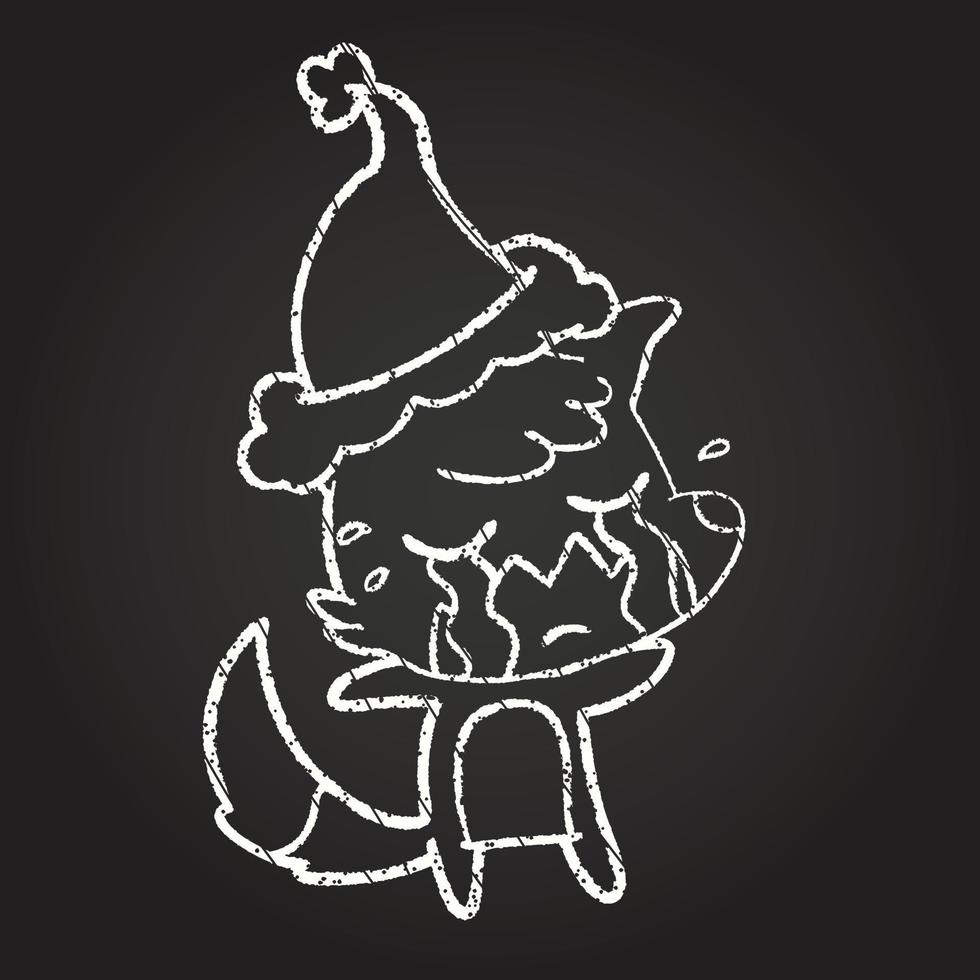 christmas wolf krita ritning vektor