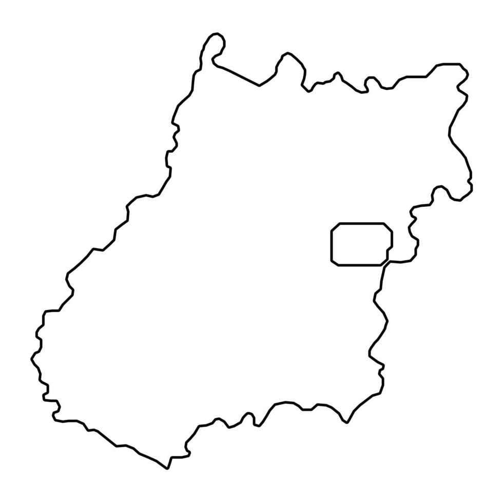 Goias-Karte, Bundesstaat Brasilien. Vektor-Illustration. vektor