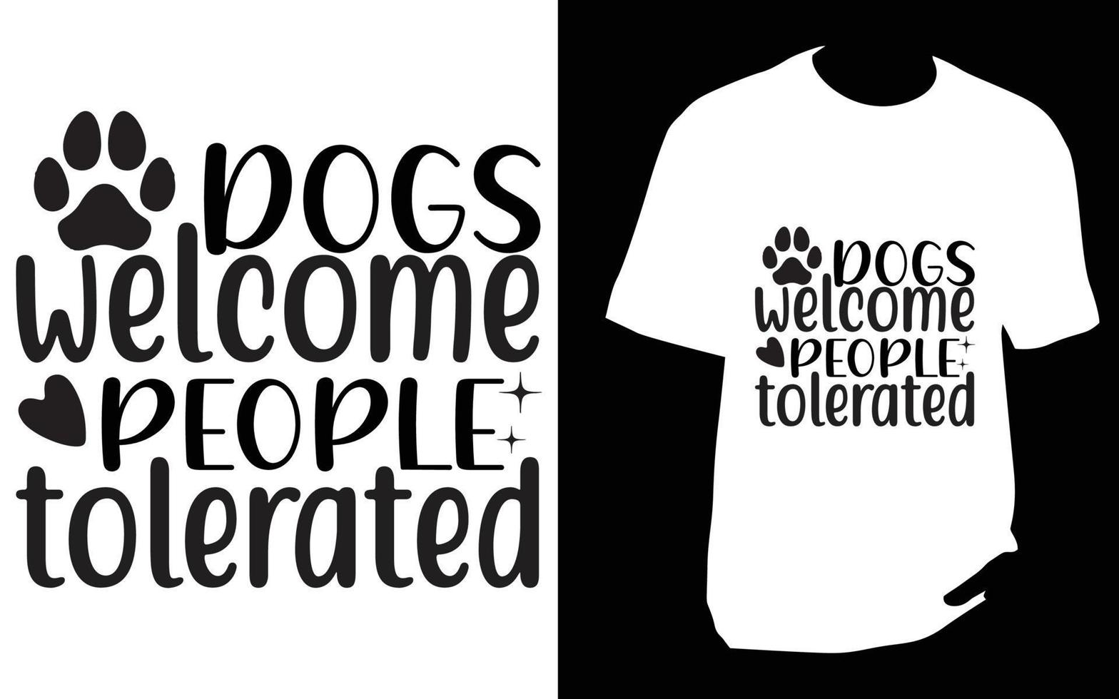 Hunde-T-Shirt-Design vektor
