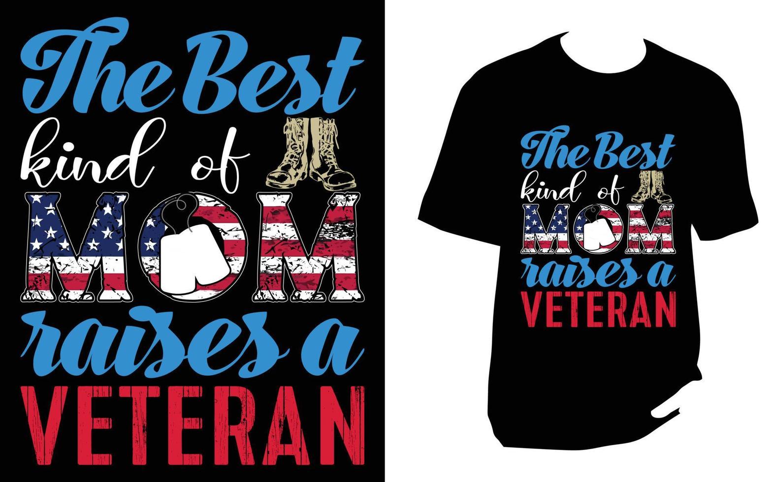 Veteranen-T-Shirt-Design vektor