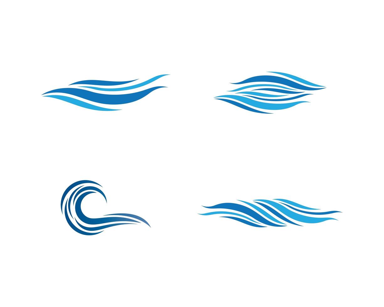 Wasserwellen-Logo-Sammlung vektor