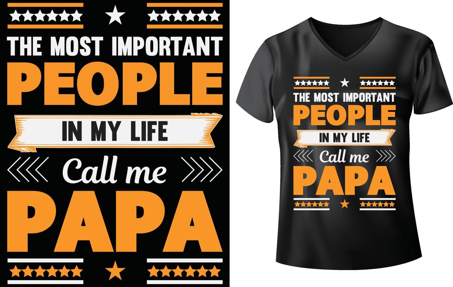 Papa-T-Shirt-Design vektor