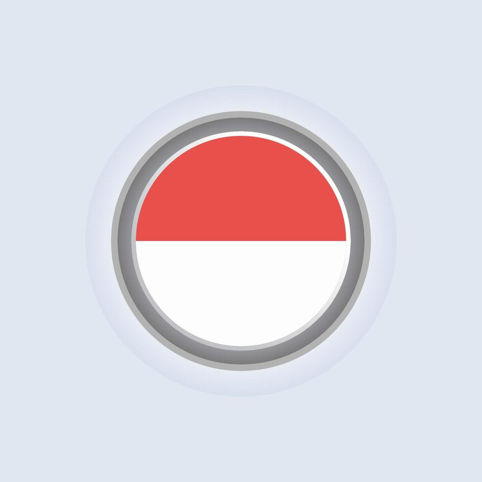 Illustration der Monaco-Flaggenvorlage vektor