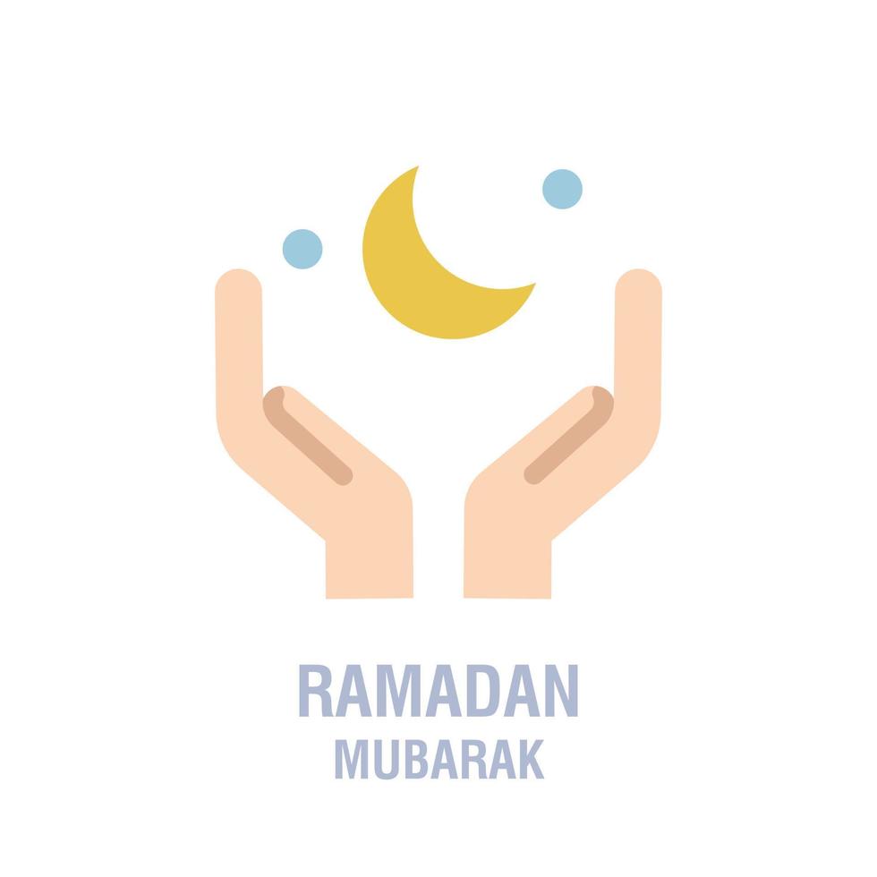 ramadan ikoner muslim islam bön och ramadan kareem tunn linje ikoner uppsättning modern platt stil symboler jag vektor