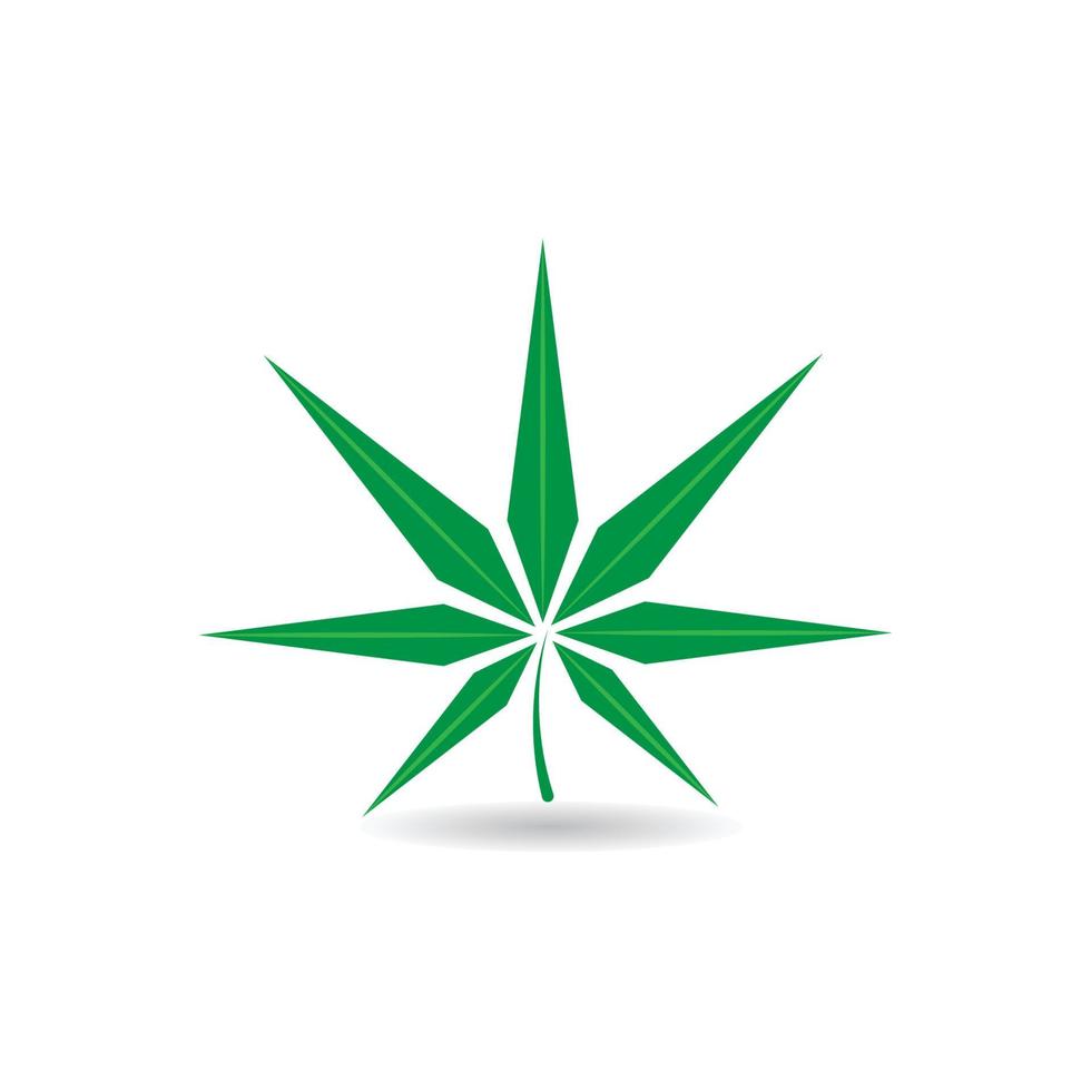 Cannabis-Marihuanna-Logo vektor