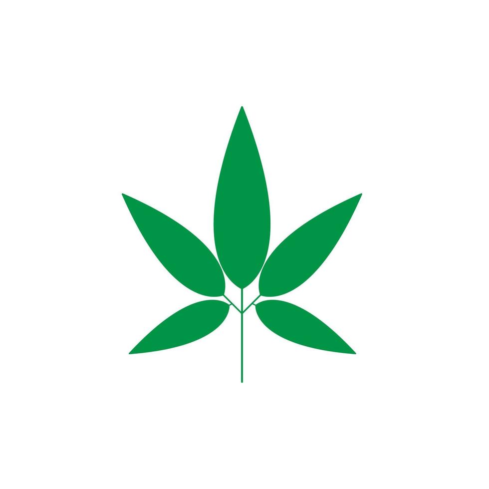 Cannabis-Marihuanna-Logo vektor