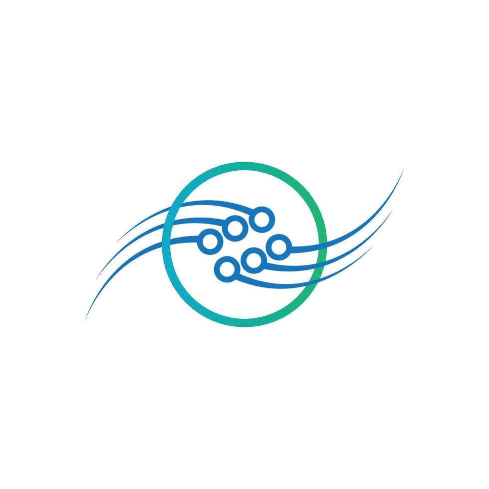 Schaltungstechnologie-Logo vektor