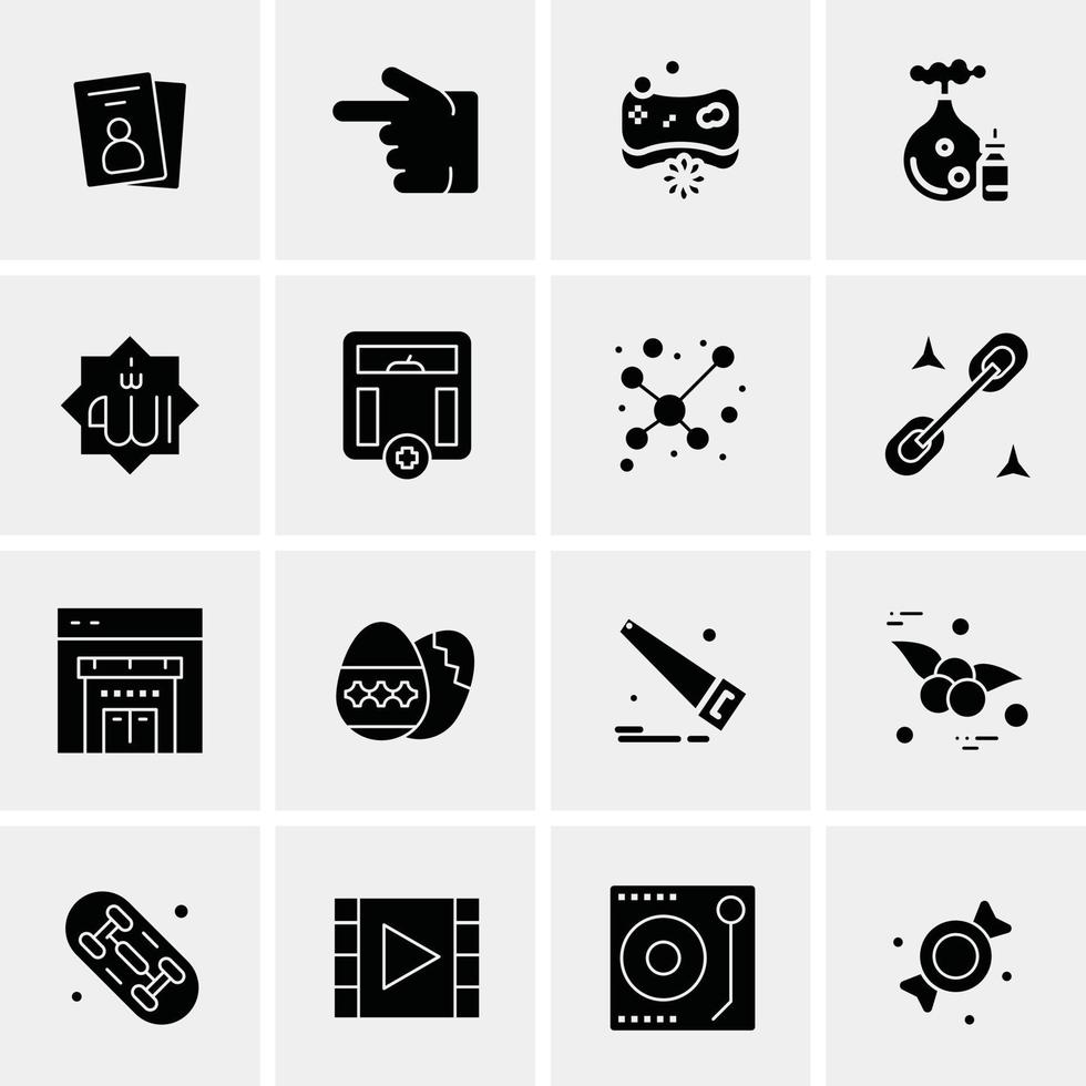 16 universelle Business-Icons Vektor kreative Icon-Illustration zur Verwendung in Web- und mobilen Projekten