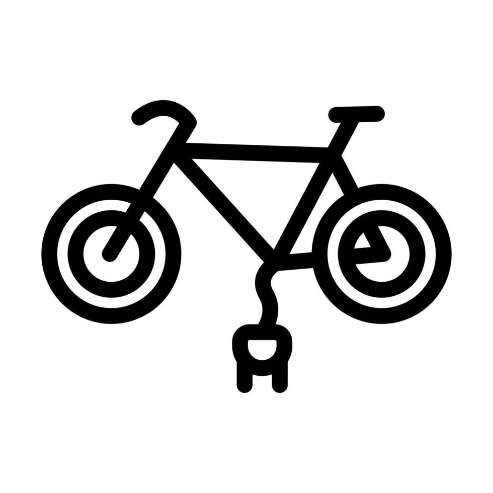 elektrisk cykel ikon design vektor
