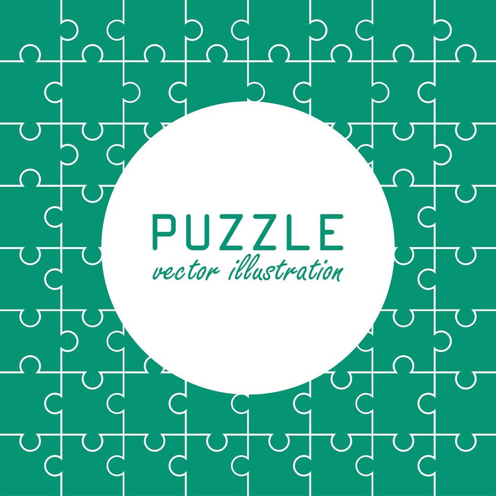 Puzzle-Muster Hintergrund vektor
