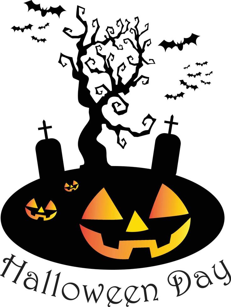 halloween dag ikon vektor illustration, baner halloween dag.