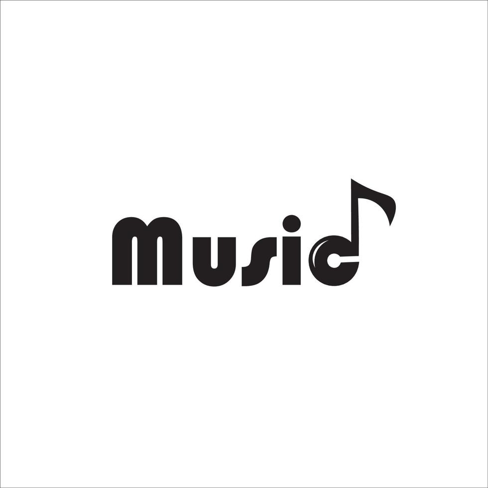 musik logotyp design symbol vektor