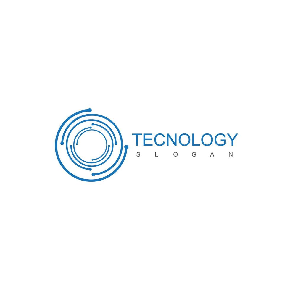 Technologie-Logo-Design-Symbol vektor