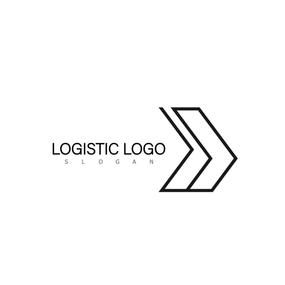 Logistik-Logo-Design-Symbol vektor