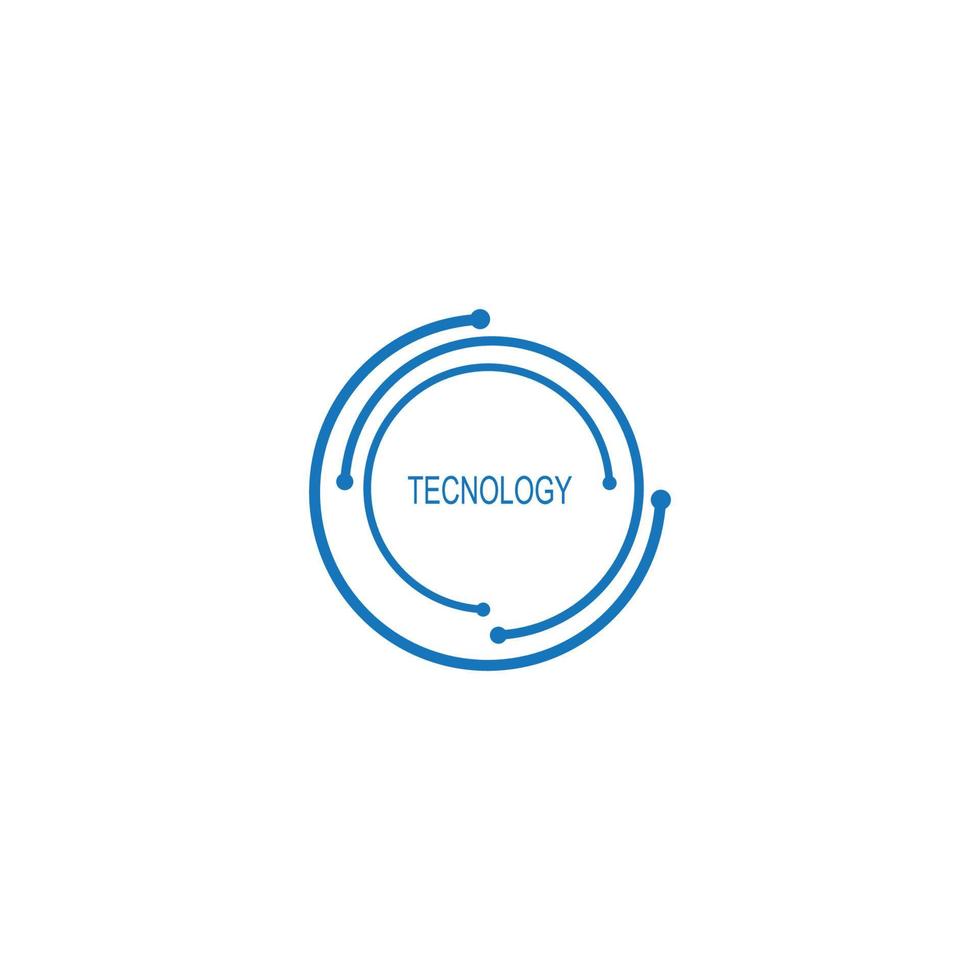 Technologie-Logo-Design-Symbol vektor