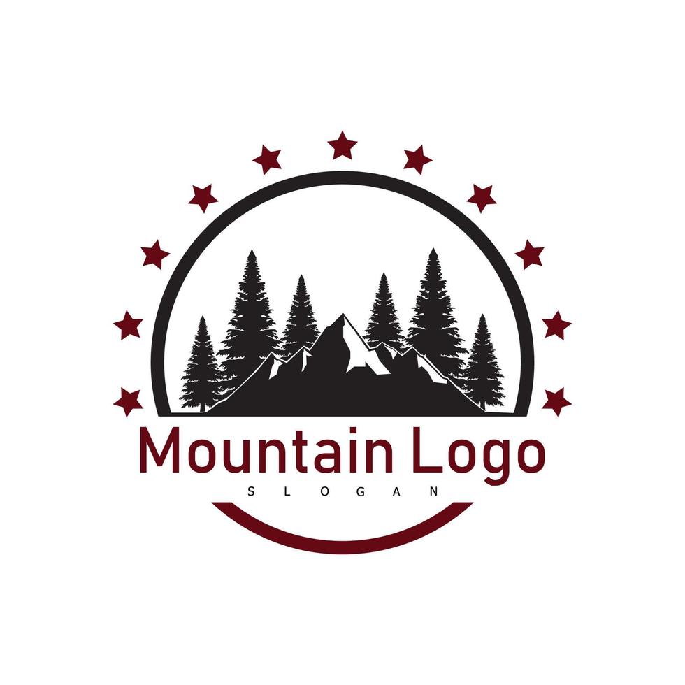 berg logotyp design symbol vektor
