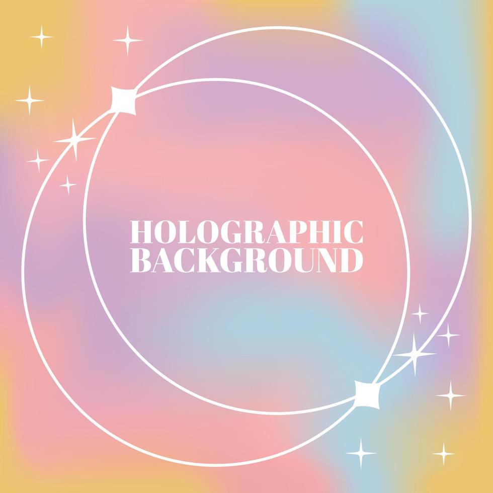 holografischer Hintergrund Regenbogen-Design-Hologramm-Hintergrund vektor