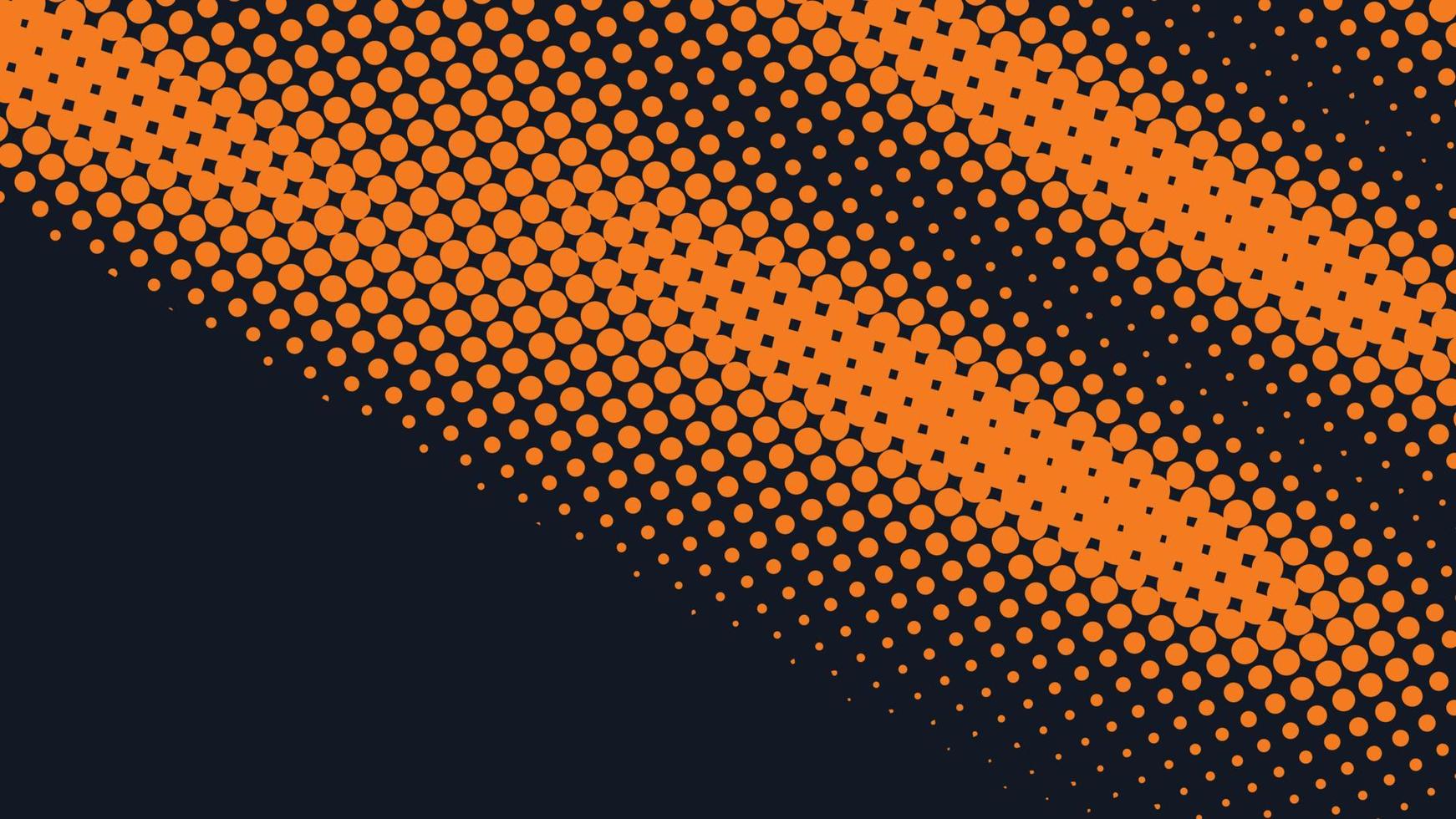 abstrakter Vektorhalbtonhintergrund, orange und schwarz. vektor
