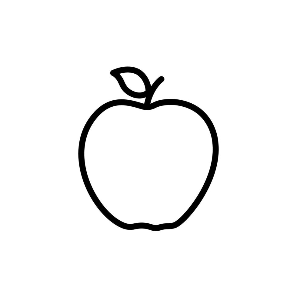 Apfel-Icon-Design-Vektor-Vorlage vektor