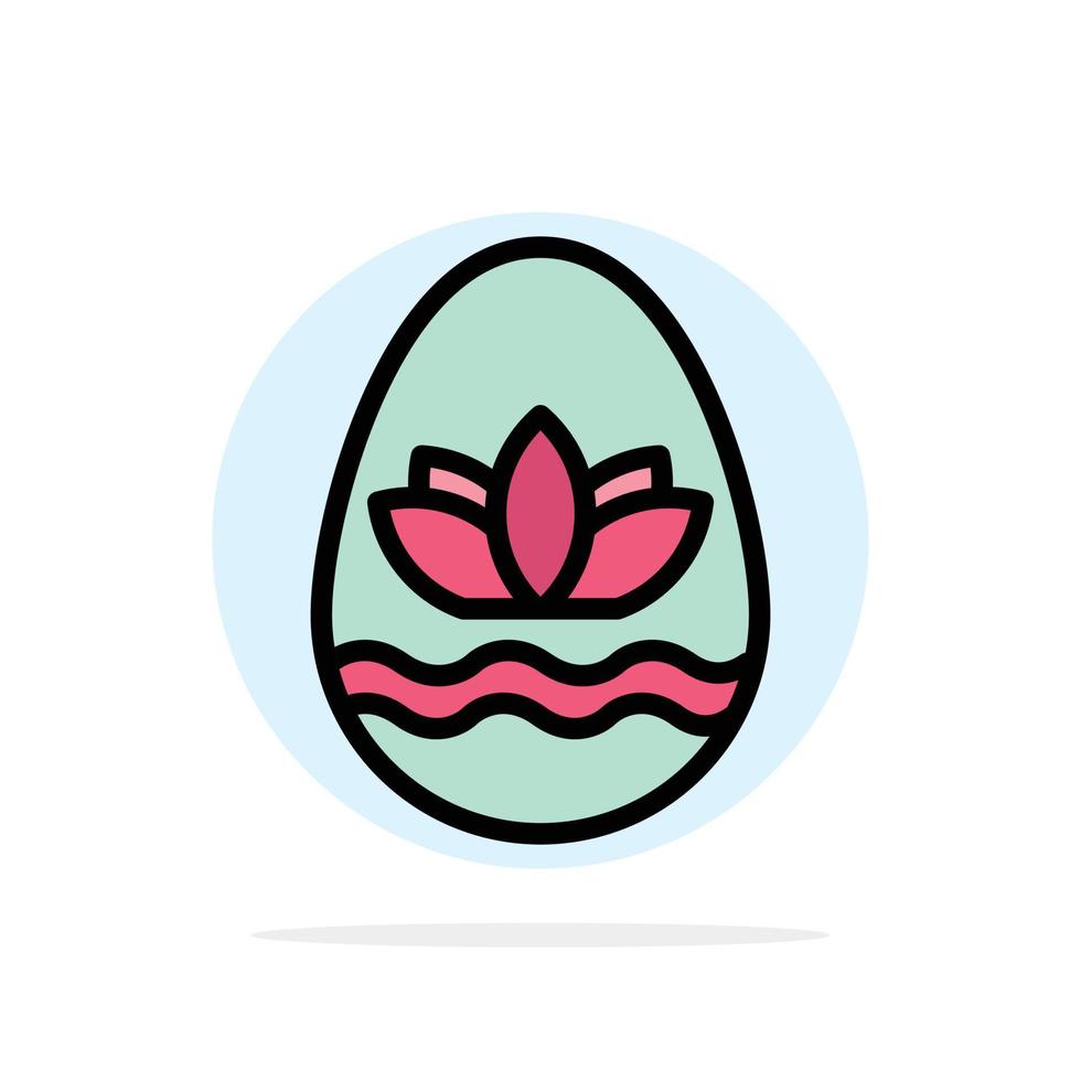 påsk ägg ägg Semester högtider abstrakt cirkel bakgrund platt Färg ikon vektor