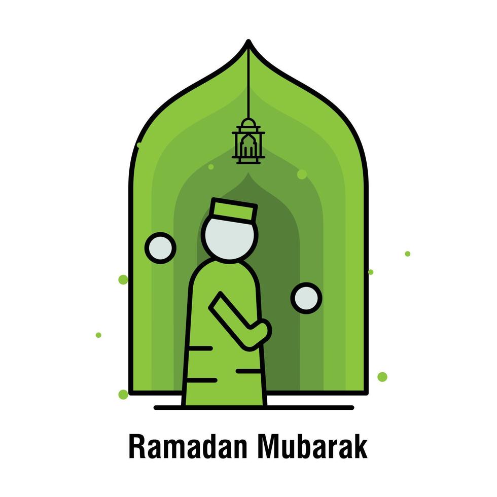 ramadan kareem begrepp baner vektor illustration