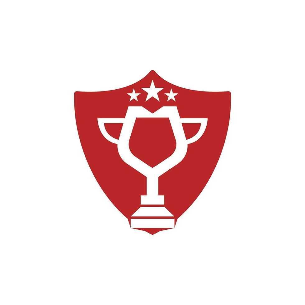 Preispokal-Logo-Design. Trophäen-Icon-Design. Award-Logo-Vorlage vektor