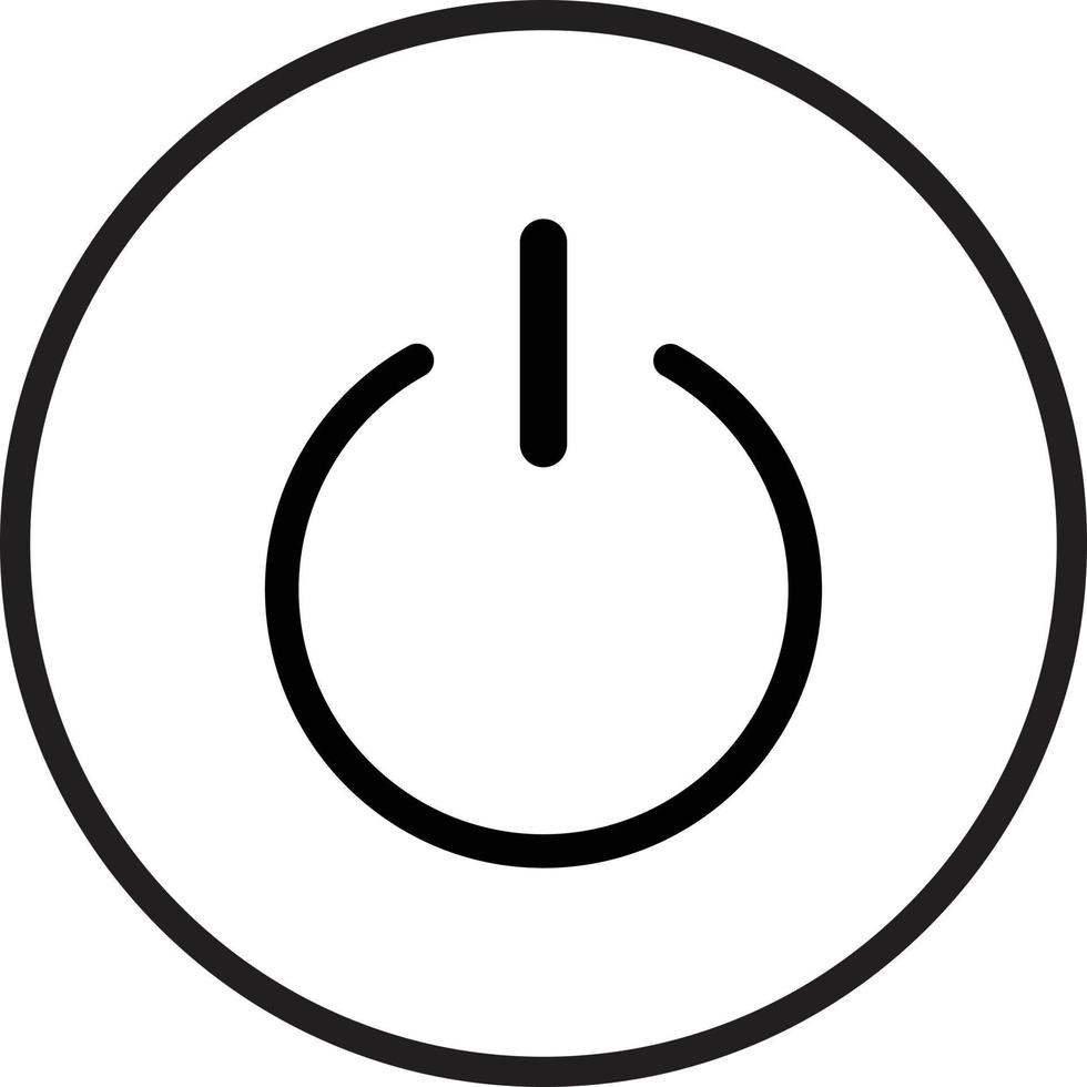 strömknappen ikon stil vektor