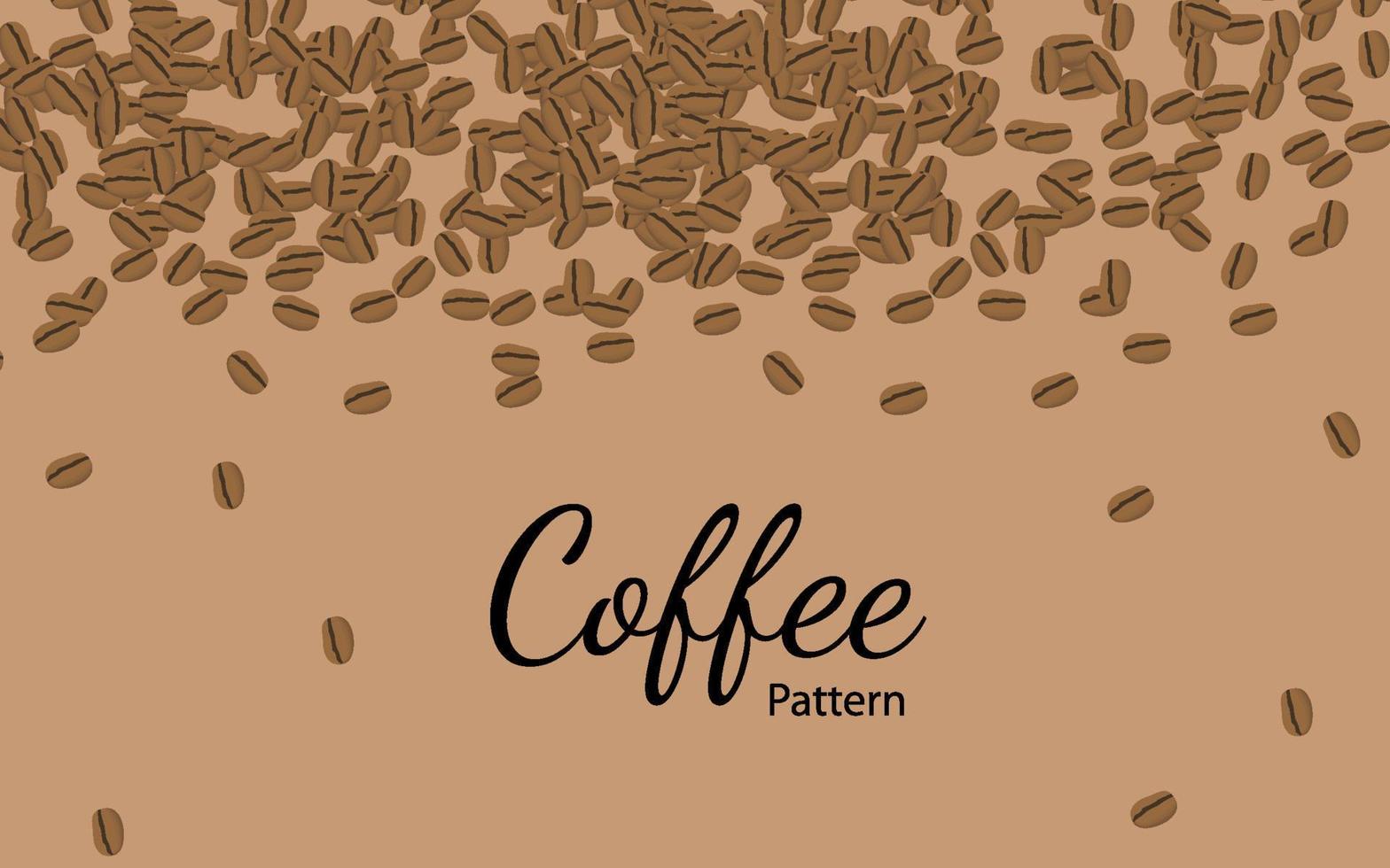 Kaffeebohne-Muster-Hintergrund vektor