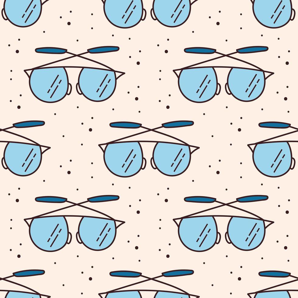 glasögon sömlösa mönster vektor