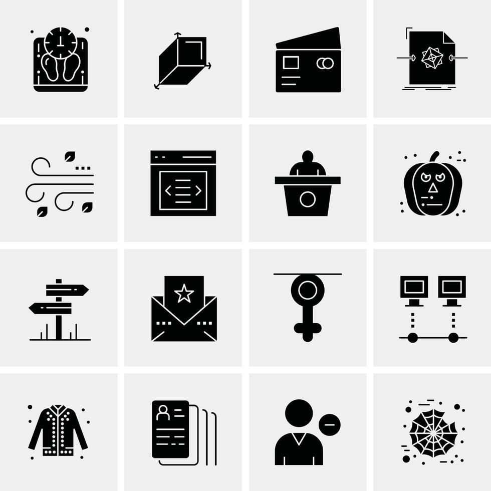 16 universelle Business-Icons Vektor kreative Icon-Illustration zur Verwendung in Web- und mobilen Projekten