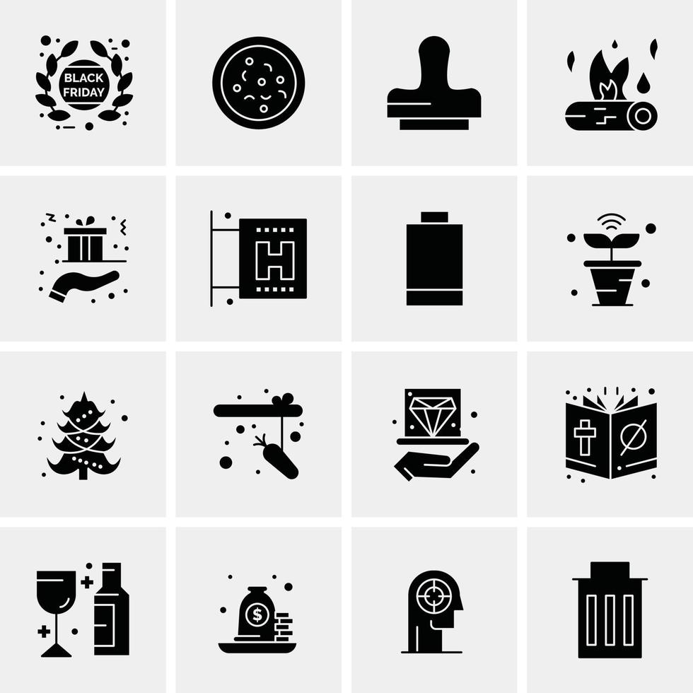 16 universelle Business-Icons Vektor kreative Icon-Illustration zur Verwendung in Web- und mobilen Projekten