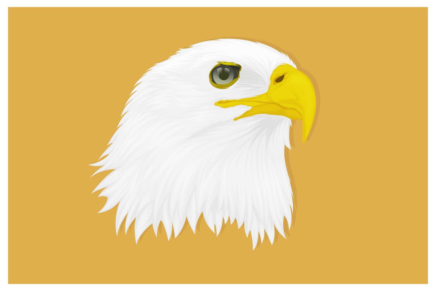 Adler mit scharfem Blick Handzeichnung vektor