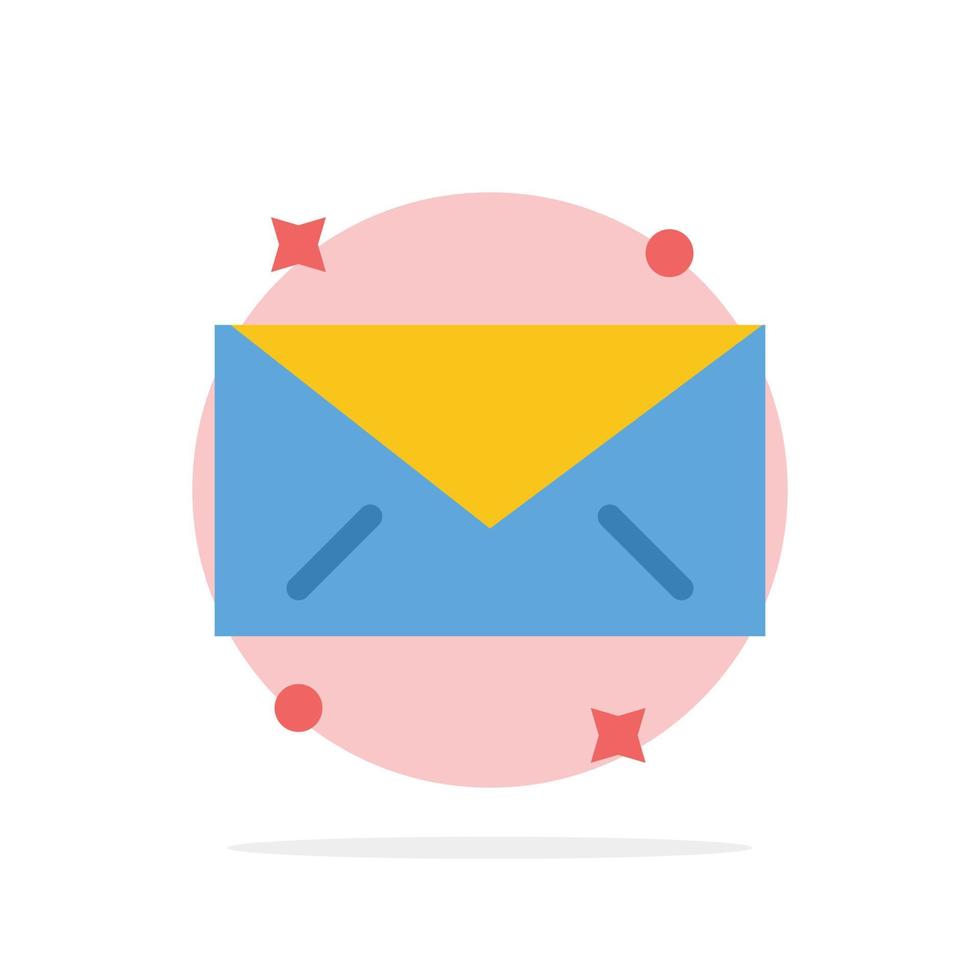 meddelande post e-post abstrakt cirkel bakgrund platt Färg ikon vektor