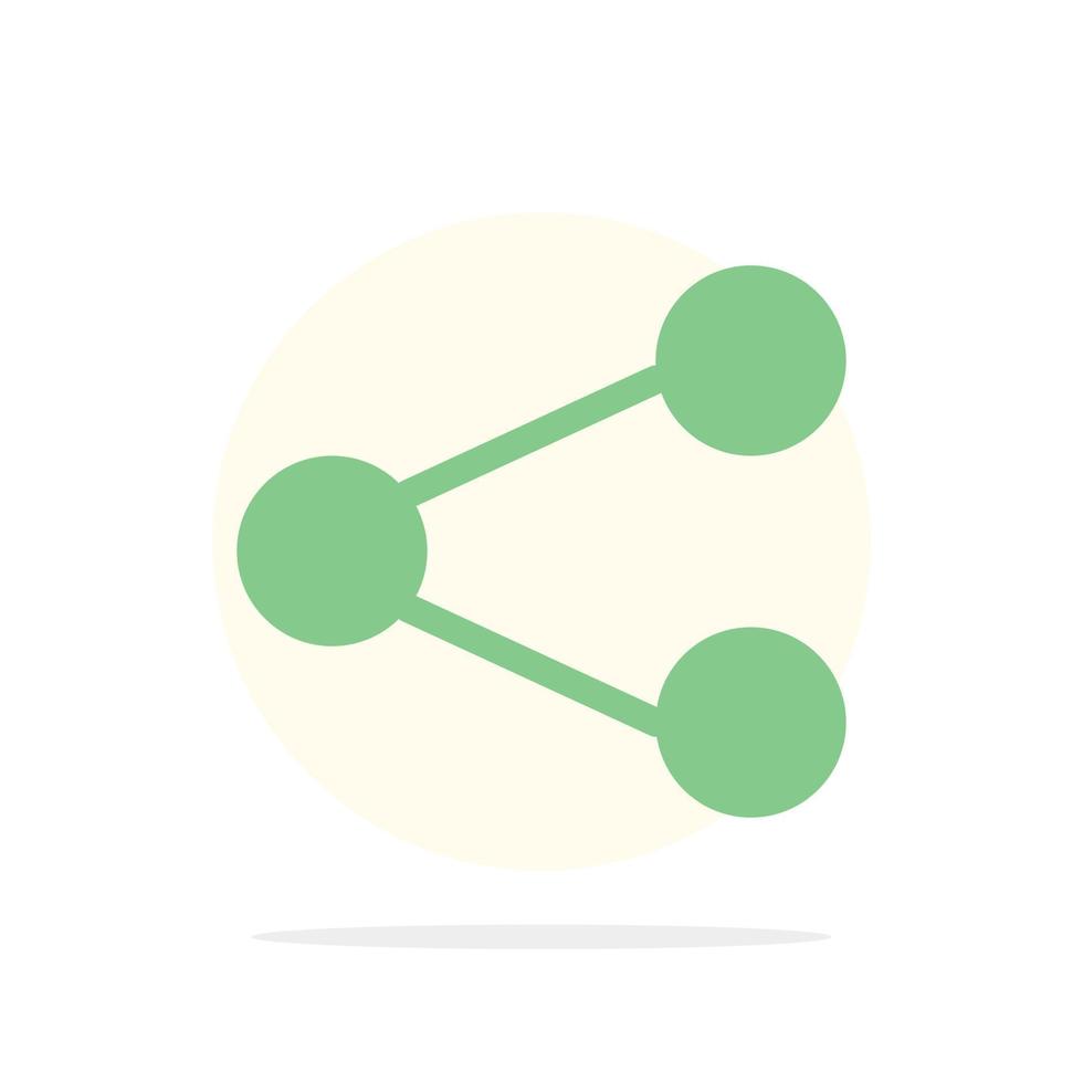 media dela med sig social delning abstrakt cirkel bakgrund platt Färg ikon vektor