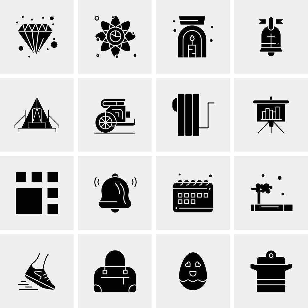 16 universelle Business-Icons Vektor kreative Icon-Illustration zur Verwendung in Web- und mobilen Projekten