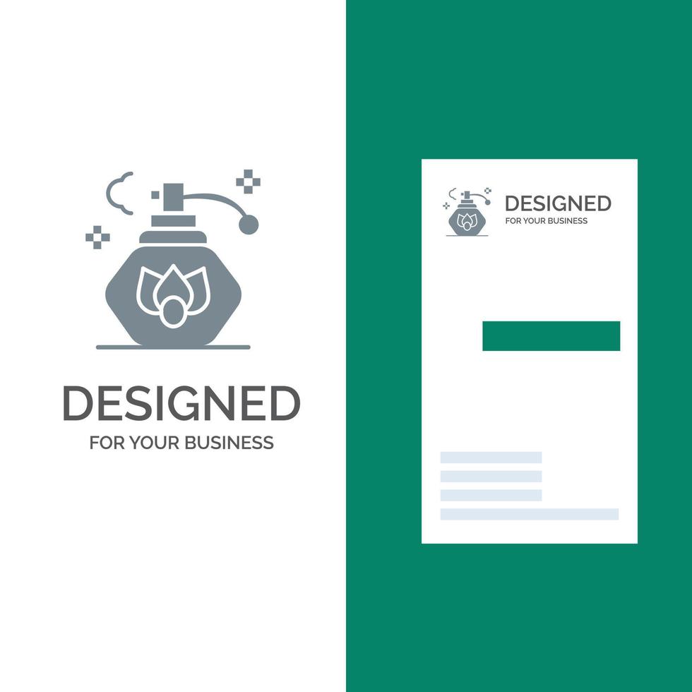 Reinigungsspray sauberes graues Logo-Design und Visitenkartenvorlage vektor