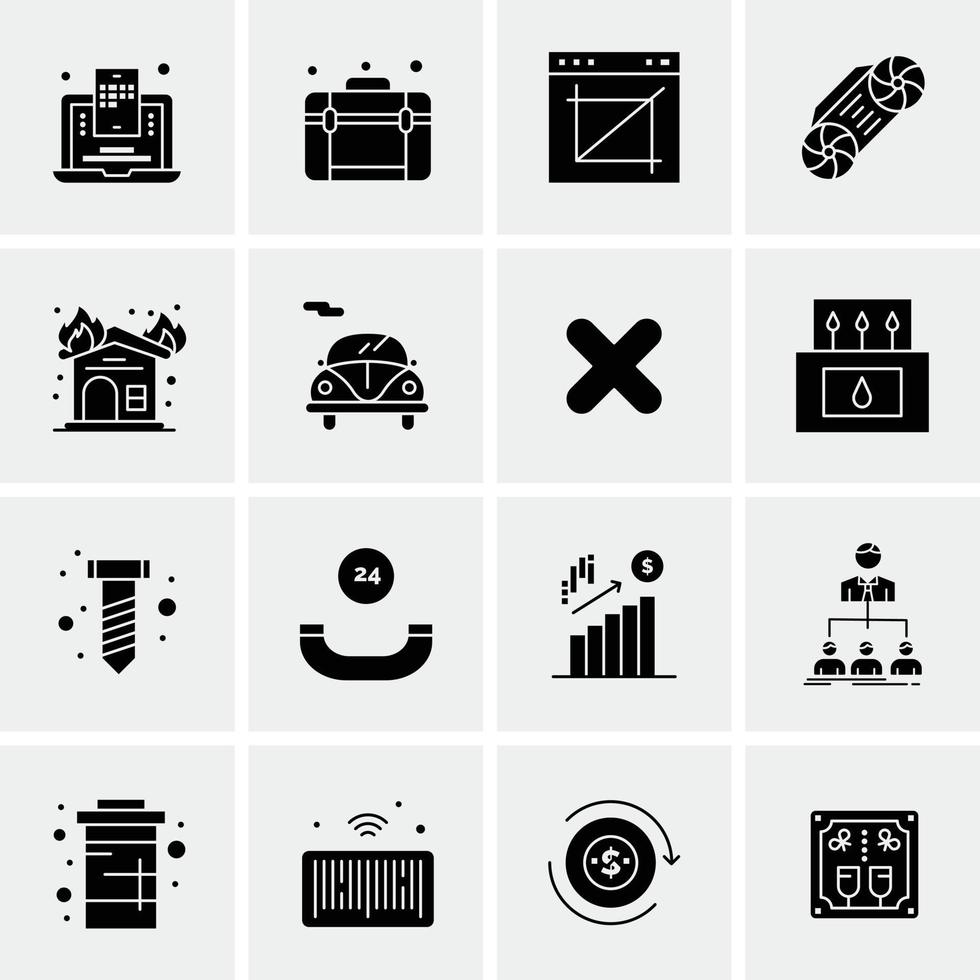 16 universelle Business-Icons Vektor kreative Icon-Illustration zur Verwendung in Web- und mobilen Projekten