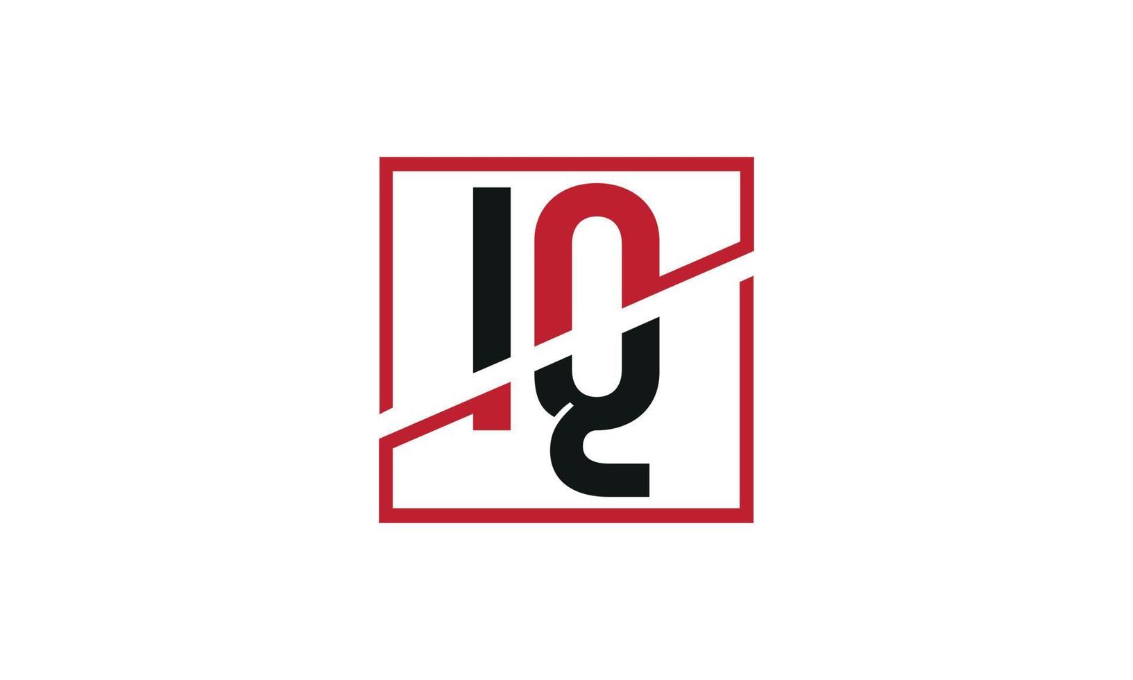 Buchstabe iq Logo pro Vektordatei pro Vektor