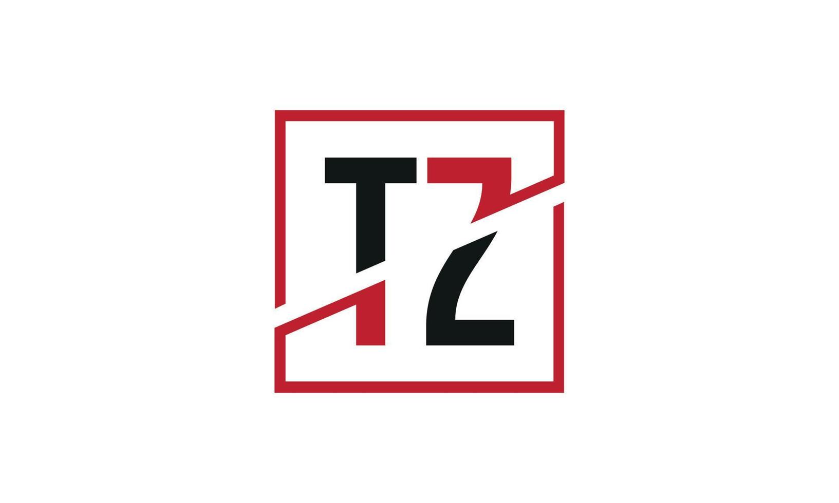 Buchstabe tz Logo pro Vektordatei pro Vektor