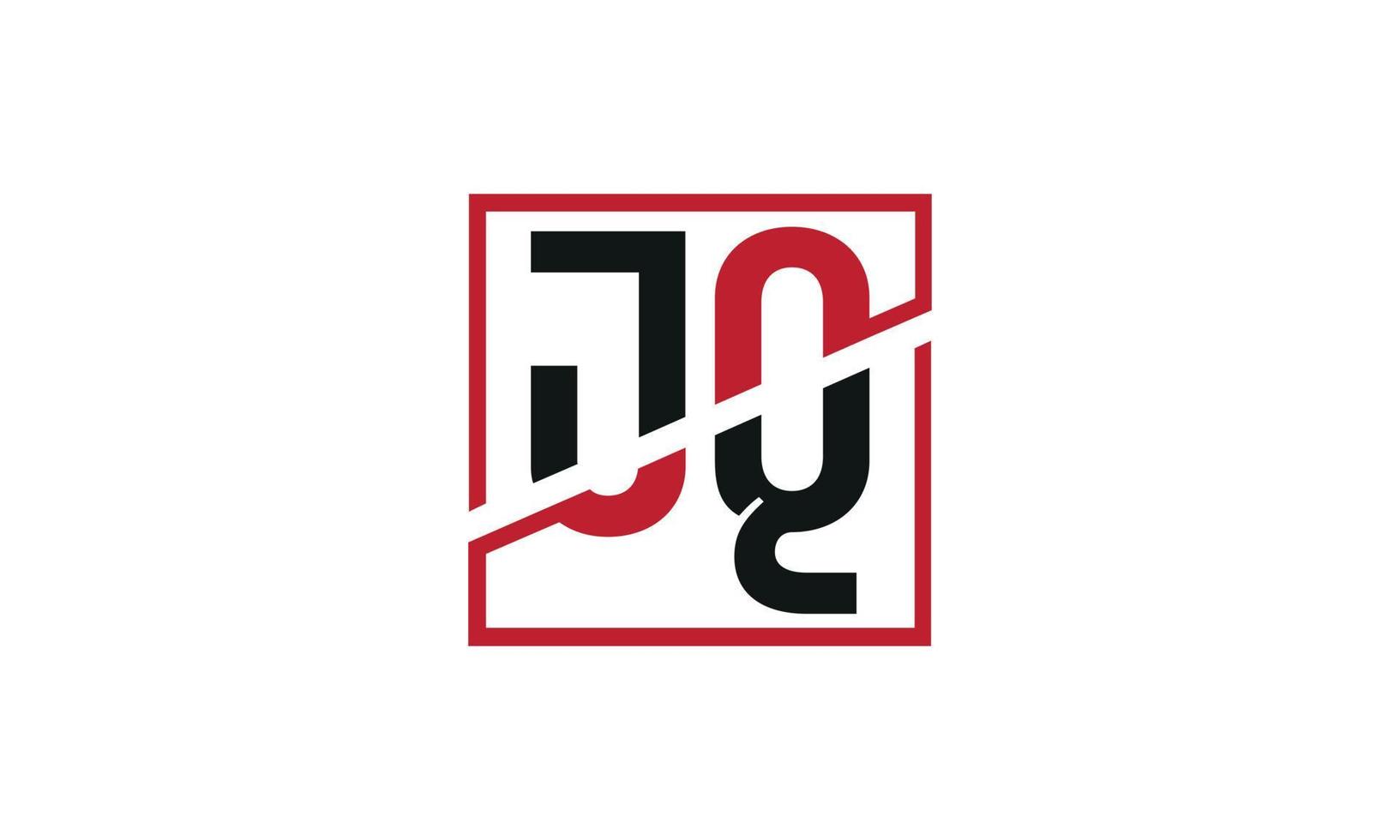 Buchstabe jq Logo pro Vektordatei pro Vektor