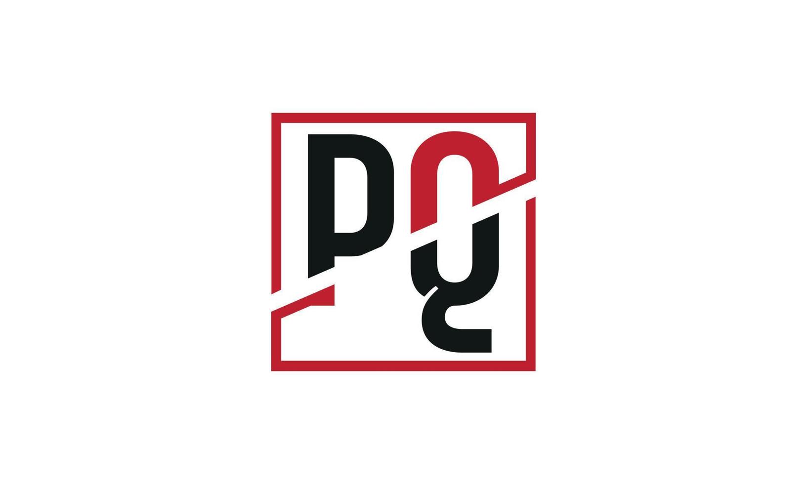 Buchstabe pq Logo pro Vektordatei pro Vektor