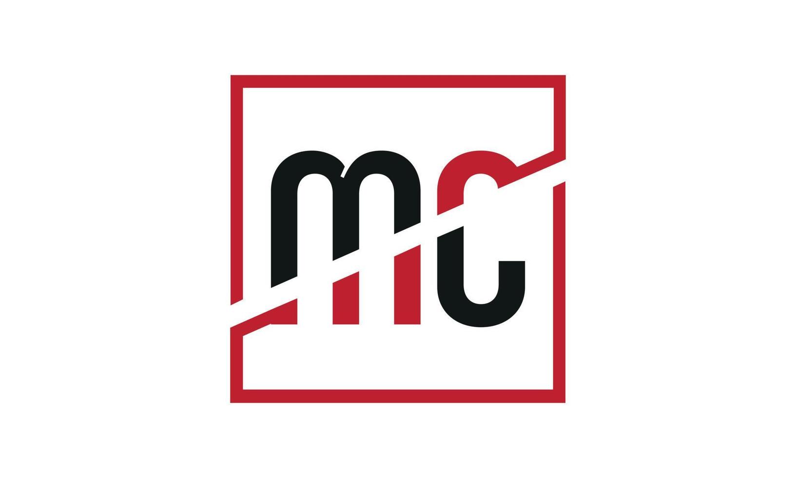 Buchstabe mc Logo pro Vektordatei pro Vektor