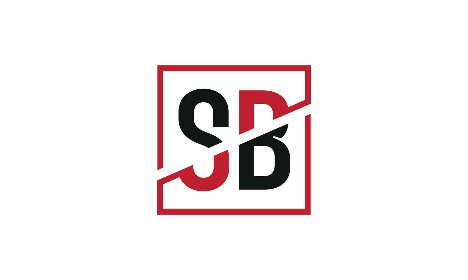 Buchstabe sb Logo Pro-Vektordatei Pro-Vektor vektor