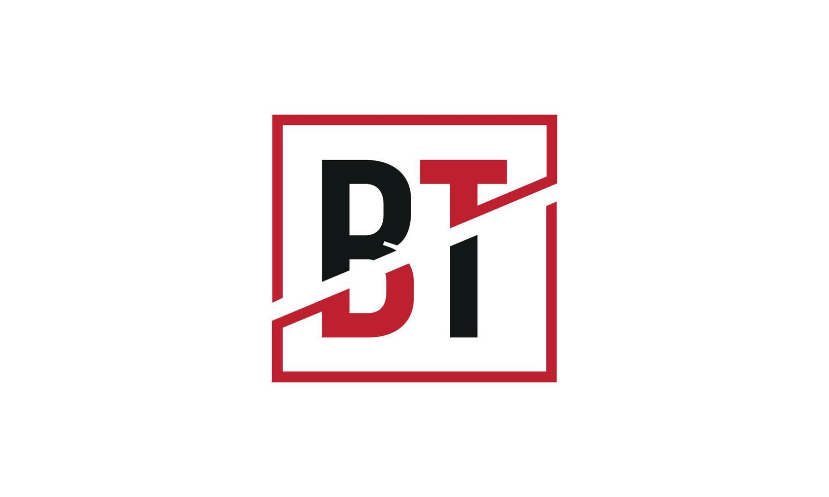 Buchstabe bt Logo pro Vektordatei pro Vektor