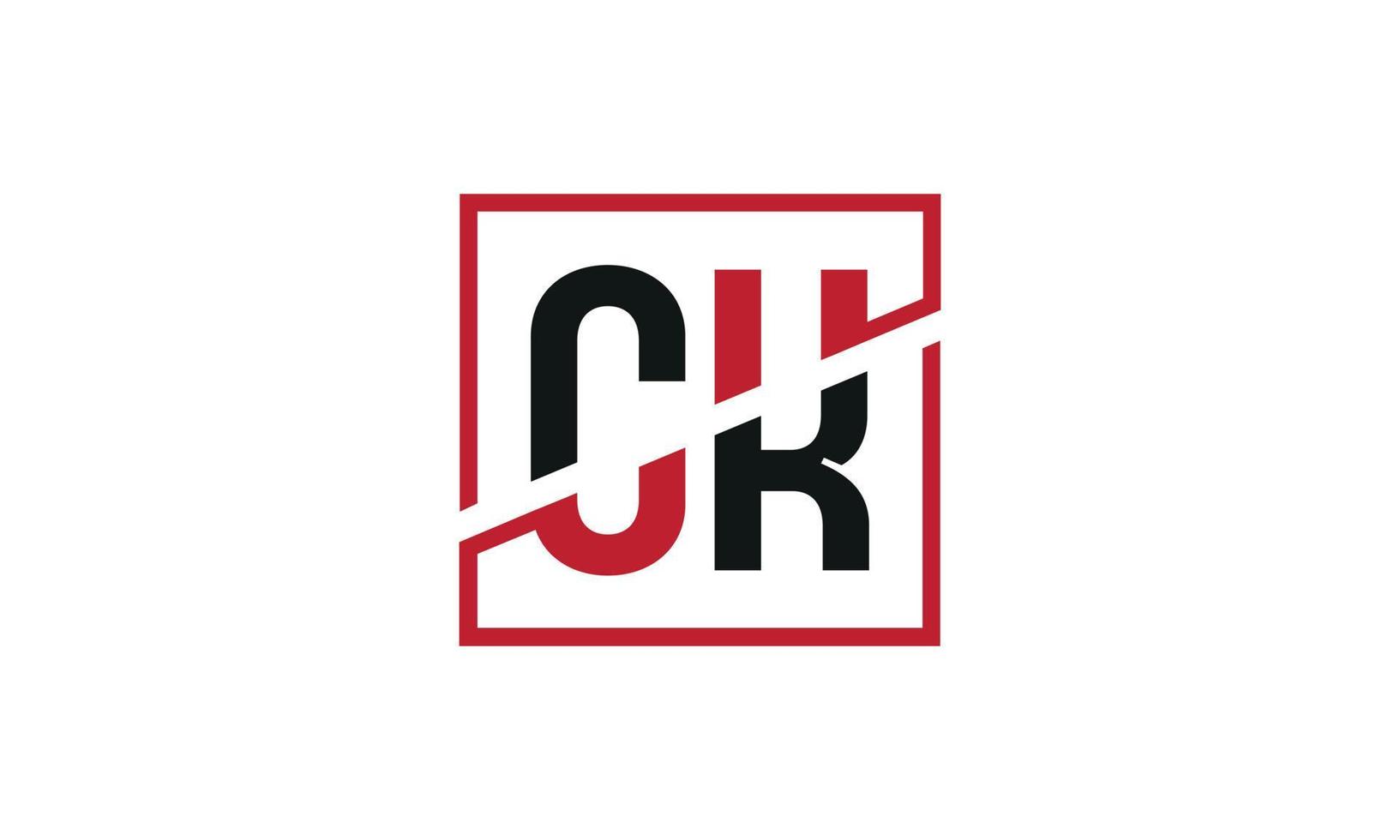 Buchstabe ck Logo pro Vektordatei pro Vektor