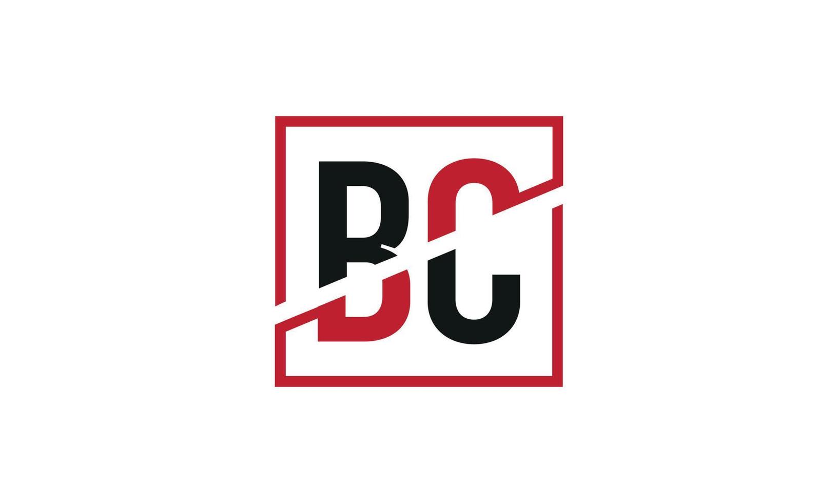 Buchstabe bc Logo pro Vektordatei pro Vektor