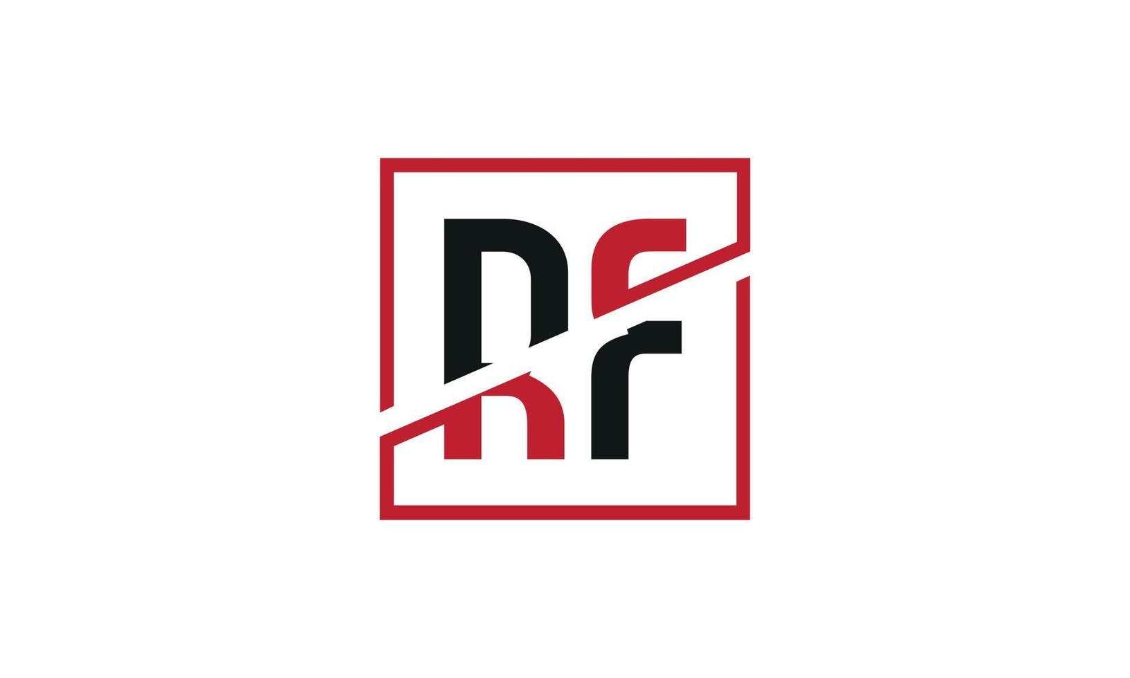 Buchstabe rf Logo pro Vektordatei pro Vektor